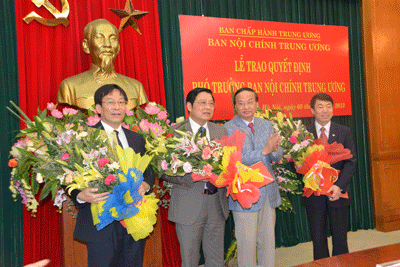 Lễ trao Quyết định 3 đồng chí Phó Trưởng Ban Nội chính Trung ương