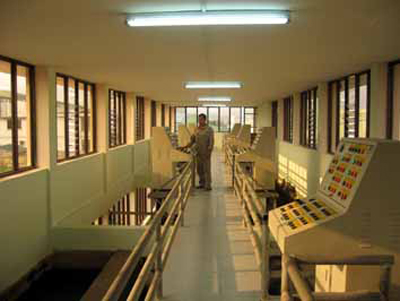 Dây chuyền vận hành nhà máy xử lý nước trung tâm Phúc Yên