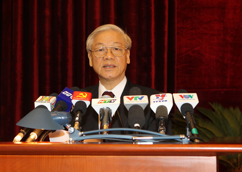 Tổng Bí thư Nguyễn Phú Trọng phát biểu bế mạc Hội nghị