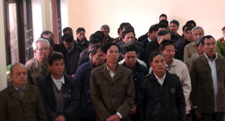 Các bị cáo trong đường dây thương binh giả