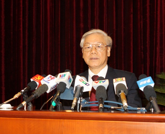 Tổng Bí thư Nguyễn Phú Trọng phát biểu bế mạc Hội nghị