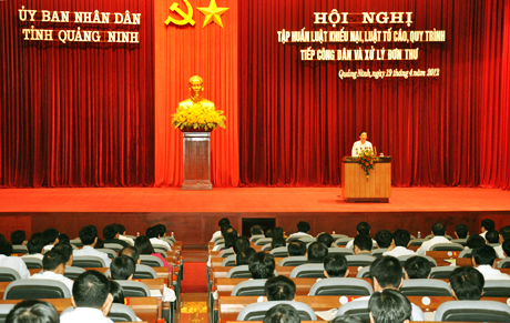 Tỉnh Quảng Ninh tổ chức Hội nghị tập huấn Luật khiếu nại, Luật tố cáo, Quy trình tiếp công dân và xử lý đơn thư