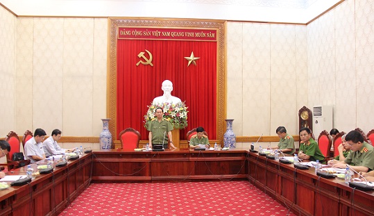 Hội nghị sơ kết công tác 6 tháng đầu năm 2014 của Ban Chỉ đạo phòng, chống tham nhũng, lãng phí Bộ Công an