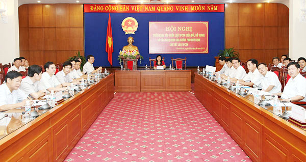 Hội nghị trực tuyến triển khai, tập huấn Luật sửa đổi, bổ sung một số điều của Luật phòng, chống tham nhũng và các Nghị định của Chính phủ quy định chi tiết Luật này (điểm cầu Vĩnh Phúc)