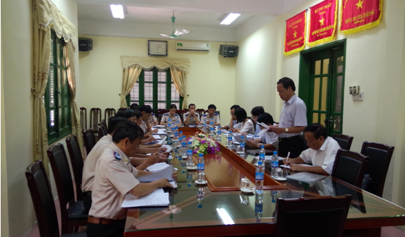 Quang cảnh buổi công bố Quyết định giám sát