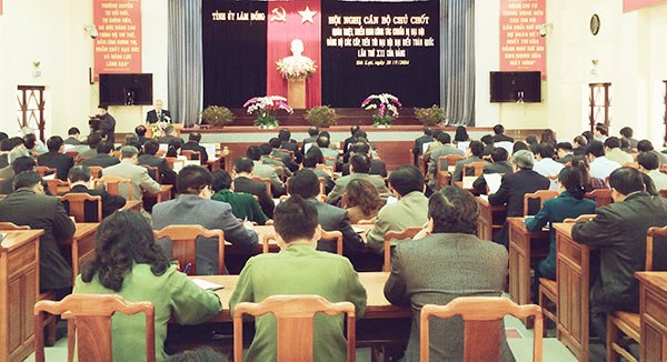 Một Hội nghị của Tỉnh ủy Lâm Đồng