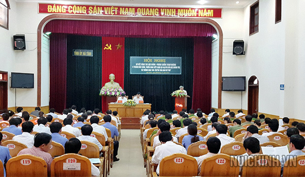 Một Hội nghị sơ kết công tác nội chính và phòng, chống tham nhũng tỉnh Hà Tĩnh