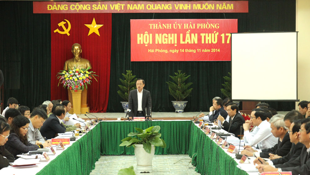 Hội nghị Thành ủy Hải Phòng lần thứ 17