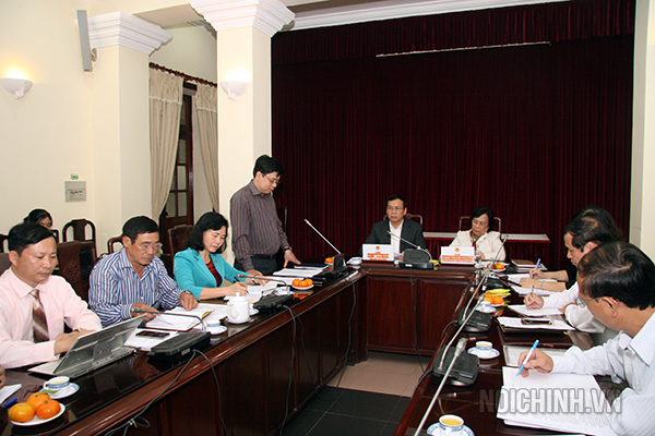 Đoàn kiểm tra của Ban Chỉ đạo Trung ương về phòng, chống tham nhũng làm việc tại Bộ Lao động - Thương binh và Xã hội 