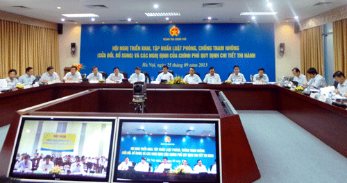 Điểm cầu Hà Nội dự Hội nghị truyền hình trực tuyến triển khai, tập huấn Luật sửa đổi, bổ sung một số điều của Luật phòng, chống tham nhũng