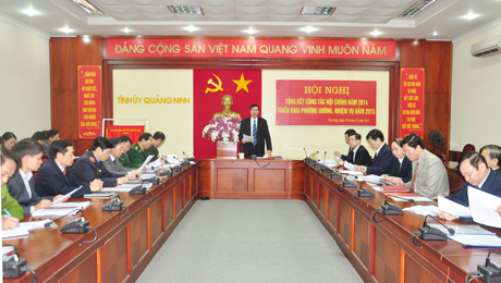 Hội nghị tổng kết công tác nội chính năm 2014, triển khai nhiệm vụ năm 2015 tỉnh Quảng Ninh