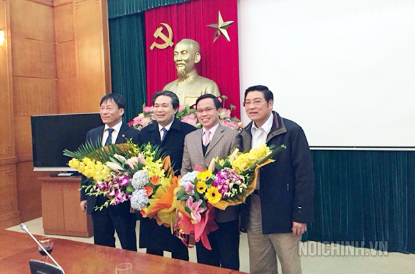 Lãnh đạo Ban Nội chính Trung ương chúc mừng các đồng chí mới được điều động, bổ nhiệm