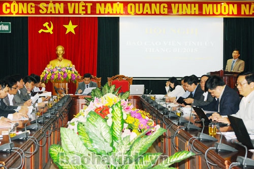 Hội nghị phổ biến, quán triệt các văn bản pháp luật của Ban Tuyên giáo Tỉnh ủy Hà Tĩnh