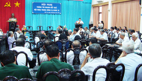 Một Hội nghị của Tỉnh ủy Bến Tre