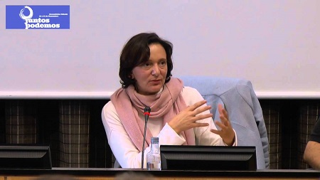 Bà Carolina Bescansa, một trong các lãnh đạo đồng sáng lập Đảng Podemos