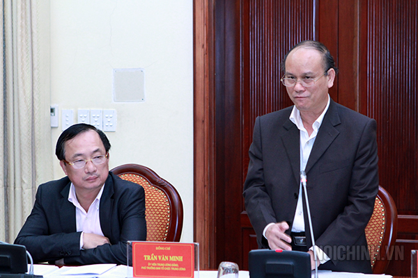 Đồng chí Trần Văn Minh, Ủy viên Trung ương Đảng, Phó trưởng Ban Tổ chức Trung ương