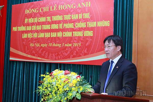 Đồng chí Phạm Anh Tuấn, Bí thư Đảng ủy, Phó trưởng Ban Nội chính Trung ương