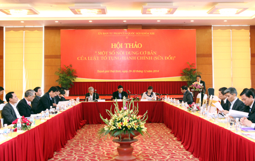 Ủy ban Thường vụ Quốc hội cho ý kiến vào dự án Luật Tố tụng hành chính (sửa đổi)