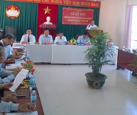 Quang cảnh lễ ký kết