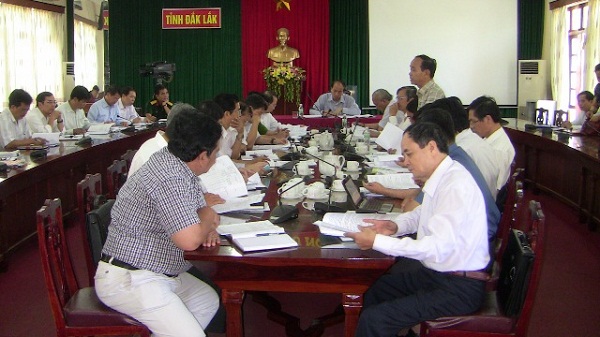 Một cuộc họp của UBND tỉnh Đắk Lắk