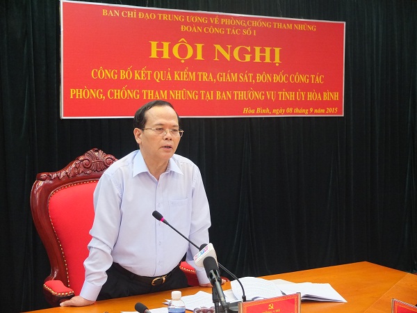 Đồng chí Ngô Văn Dụ, Ủy viên Bộ Chính trị, Bí thư Trung ương Đảng, Chủ nhiệm Ủy ban Kiểm tra Trung ương, Phó trưởng Ban Chỉ đạo Trung ương về phòng, chống tham nhũng kết luận Hội nghị