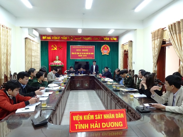 Đồng chí Nguyễn Thanh Đàm, Trưởng Ban thi đua khen thưởng tỉnh phát biểu tại Hội nghị