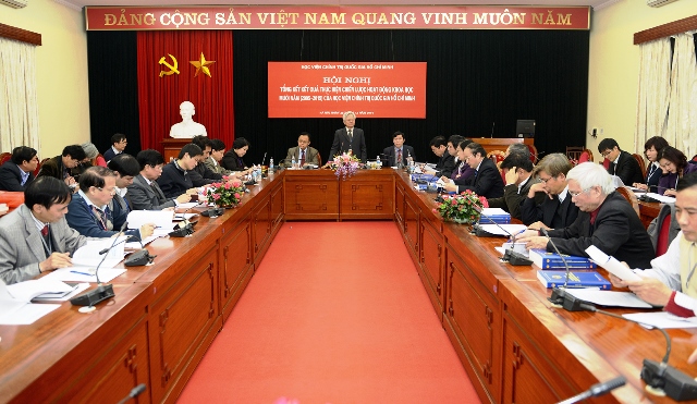 Hội nghị tổng kết việc thực hiện Chiến lược hoạt động khoa học của Học viện Chính trị quốc gia Hồ Chí Minh