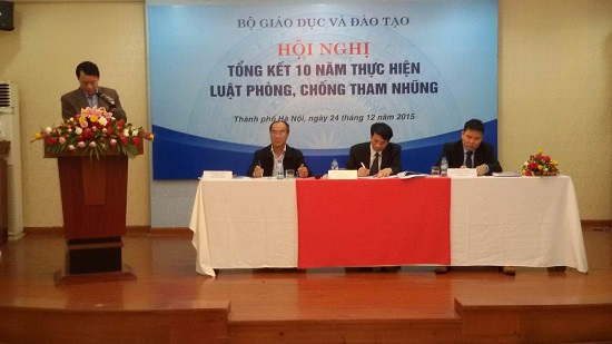Hội nghị tổng kết 10 năm thực hiện Luật phòng, chống tham nhũng của Bộ Giáo dục và Đào tạo