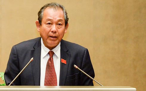 Đồng chí Trương Hòa Bình, Ủy viên Bộ Chính trị, Chánh án Tòa án nhân dân tối cao