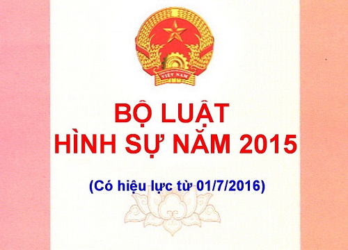 Bộ luật hình sự năm 2015