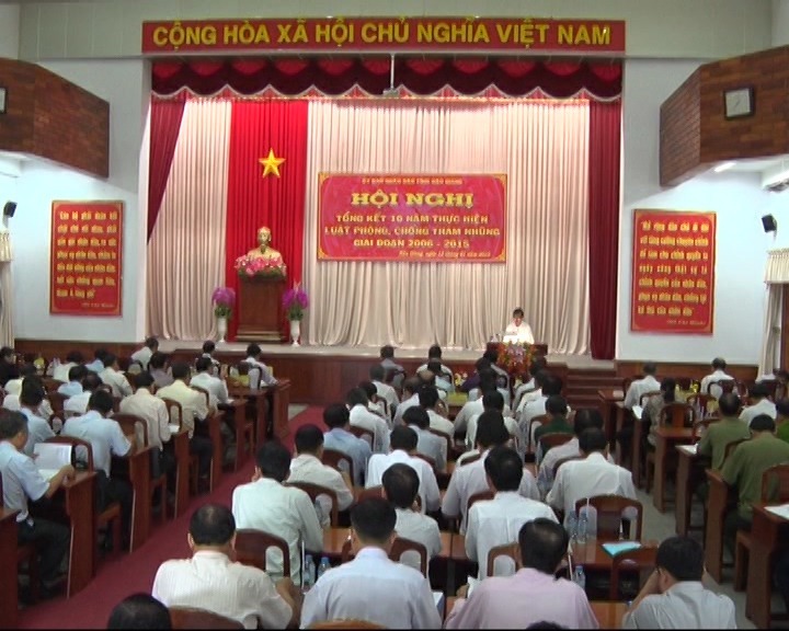 Hậu Giang tổng kết 10 năm thực hiện Luật phòng, chống tham nhũng