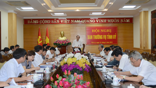 Một Hội nghị Ban Thường vụ Tỉnh ủy Hà Nam