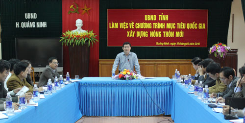 Một buổi làm việc của UBND tỉnh Quảng Bình