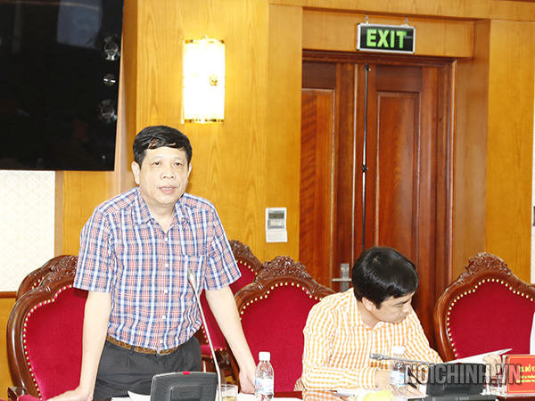 Thạc sĩ Thái Anh Hùng, Phó vụ Trưởng Vụ Pháp luật Ban Nội Chính Trung ương chủ nhiệm đề án