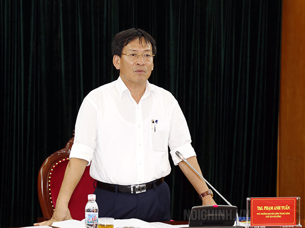 Đồng Chí Phạm Anh Tuấn, Phó trưởng Ban, Chủ tịch Hội đồng Khoa học Ban Nội chính Trung ương