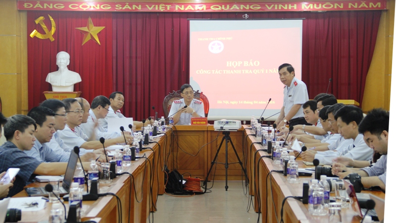 Thanh tra Chính phủ họp báo thường kỳ về kết quả công tác thanh tra quý I năm 2016 