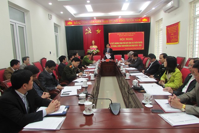 Lễ Ký kết Chương trình phối hợp công tác tuyên truyền về phòng, chống tham nhũng của Ban Nội chính Tỉnh ủy Thanh Hóa