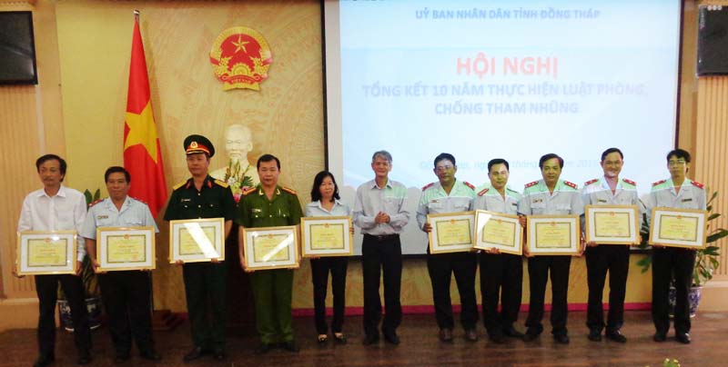 Hội nghị tổng kết 10 năm thực hiện Luật phòng, chống tham nhũng tỉnh Đồng Tháp 