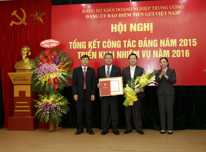 Hội nghị tổng kết công tác Đảng năm 2015 và triển khai nhiệm vụ năm 2016 của Bảo hiểm tiền gửi Việt Nam