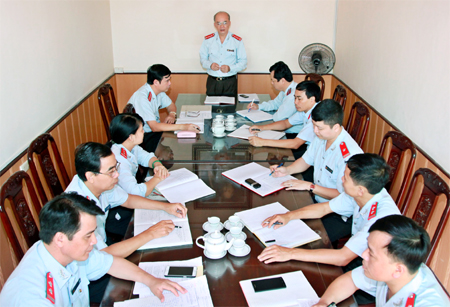 Một Hội nghị giao ban của Thanh tra tỉnh Ninh Bình