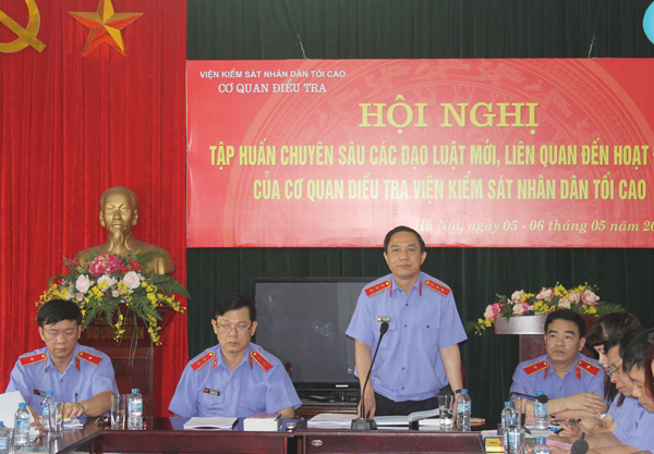 Cơ quan điều tra Viện kiểm sát nhân dân tối cao tổ chức Hội nghị trực tuyến tập huấn chuyên sâu các đạo luật mới liên quan đến hoạt động của ngành