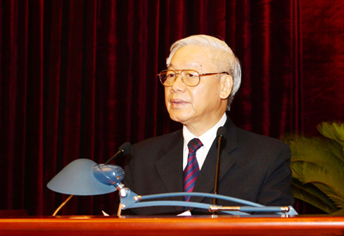 Tổng Bí thư Nguyễn Phú Trọng phát biểu bế mạc Hội nghị