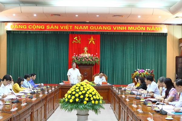 Đoàn công tác do đồng chí Đinh Thế Huynh, Ủy viên Bộ Chính trị, Thường trực Ban Bí thư, Phó trưởng Ban Chỉ đạo Trung ương về phòng, chống tham nhũng làm Trưởng đoàn làm việc với Ban Thường vụ Thành ủy Hà Nội về công tác phòng, chống tham nhũng, lãng phí 