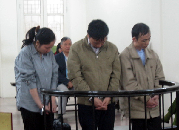 Các bị cáo tại tòa