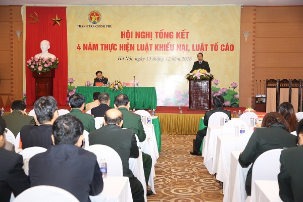 Hội nghị toàn quốc tổng kết 4 năm thi hành Luật khiếu nại và Luật tố cáo