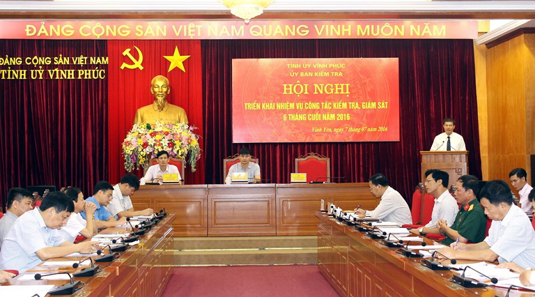Hội nghị của Ủy ban Kiểm tra Tỉnh ủy Vĩnh Phúc