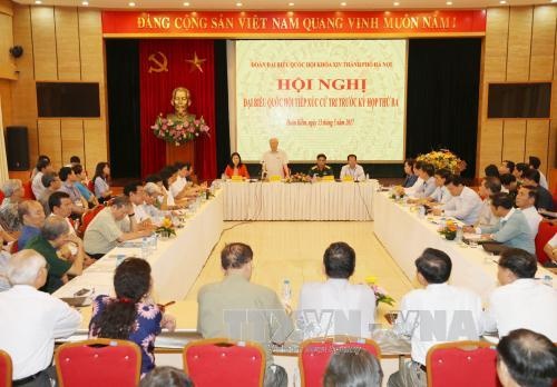 Toàn cảnh Hội nghị Đại biểu Quốc hội tiếp xúc cử tri trước kỳ họp thứ ba