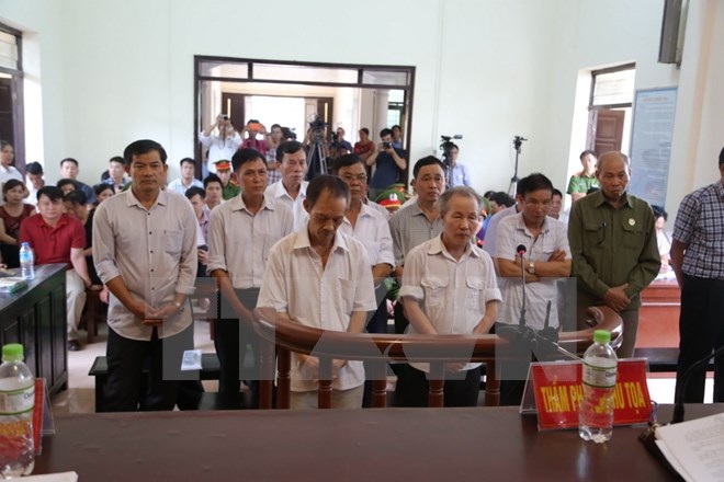 Các bị cáo tại Tòa