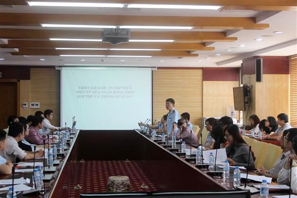 Tổng cục Hải quan  họp bàn với 36 ngân hàng thương mại về đề án  “Nộp thuế điện tử qua ngân hàng phối hợp thu và thông quan 24/7”