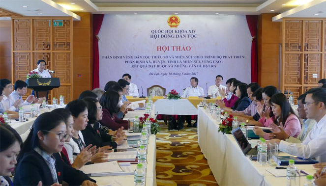 Hội đồng Dân tộc của Quốc hội tổ chức Hội thảo về phân định vùng dân tộc thiểu số và miền núi